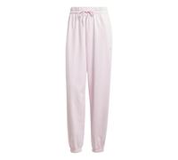 Adidas Femme Essentials Small Logo French Terry Cuffed Pants, Clear Pink/White, M
