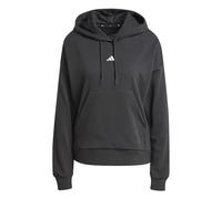 adidas Femme Essentials Small Logo French Terry Hoodie, Black/White, S