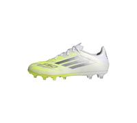 adidas Femme F50 SPARKFUSION League Low Firm Ground/Artificial Ground Football Boots Womens, FTWR White/Iron met./Hi-res Yellow, 40 EU