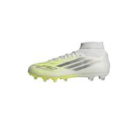 adidas Femme F50 SPARKFUSION League Mid Cut Firm Ground/Artificial Ground Football Boots Womens, FTWR White/Iron met./Hi-res Yellow, 46 2/3 EU