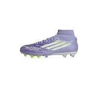 Adidas Femme F50 SPARKFUSION League W Mid Firm Ground/Artificial Ground Football Boots, Violet Tone/Lucid Lemon/Purple Rush, 44 2/3 EU