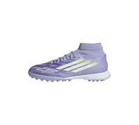 adidas Femme F50 SPARKFUSION League W Mid Turf Football Boots Chaussures, Violet Tone/Lucid Lemon/Purple Rush, 46 EU