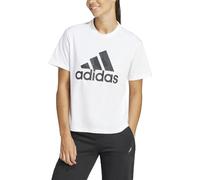 adidas Femme Floral Graphic Big Logo Tee, White, XS