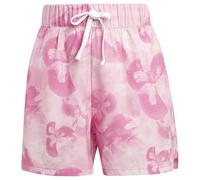 adidas Femme Floral Graphic Woven Shorts, Off White/Bliss Pink/Pulse Magenta, XS