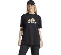 adidas Femme Flower Pack Badge of Sport Tee, Black, S