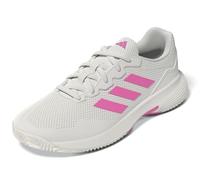 adidas Femme Gamecourt 2.0 Tennis Shoes, Core White/Lucid Pink/Core Black, 38 2/3 EU