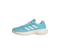 adidas Femme Gamecourt 2.0 Tennis Shoes, Light Aqua / Off White / Bright Red, 40 EU