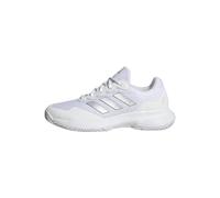 adidas Femme Gamecourt 2.0 Tennis Shoes, Silver Metallic / Cloud White, 38 EU