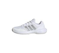 adidas Femme GAMECOURT 2 Tennis Shoes, FTWR White/Silver met./Silver met., 44 EU
