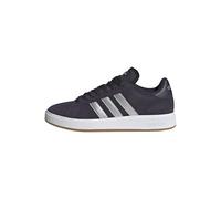 adidas Femme Grand Court Base 00s Shoes Basket, Black/Matte Silver/Cloud White, 37 1/3 EU