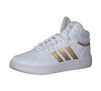 adidas Femme Hoops 3.0 Mid Lifestyle Basketball Classic Shoes, Cloud White / Cloud White / Grey Two, 38 EU