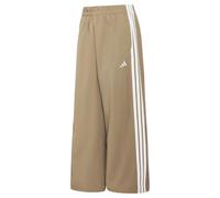 adidas Femme Iconic Woven Wide Leg Trackpants with Bunjees Pants, Khaki Six, M