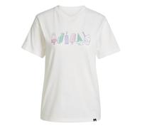 adidas Femme Lounge Food Graphic T-Shirt, Off White, S