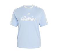 adidas Femme Lux Tiro Loose Graphic Shirt, Glow Blue, S