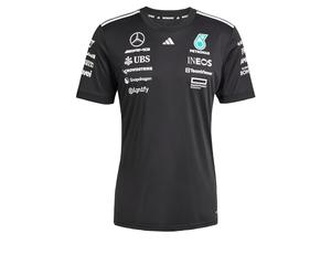 Adidas Femme Mercedes - AMG Petronas Formula One Team Driver Jersey Black Women, Black/White, XXL