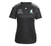 Adidas Femme Mercedes - AMG Petronas Formula One Team Mechanics Jersey Women, Black/Reflective Silver, M
