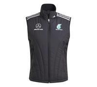 adidas Femme MERCEDES - AMG PETRONAS FORMULA ONE TEAM MECHANICS VEST WOMEN, black/REFLECTIVE SILVER, XS