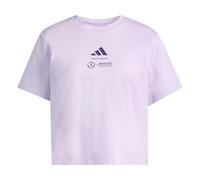 adidas Femme Mercedes - AMG Petronas Formula One Team Premium Woven Crop Tee Women, Powder Plum, L