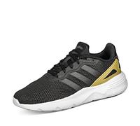 adidas Femme Nebzed Cloudfoam Lifestyle Running Shoes, Core Black/Core Black/Gold met, 36 2/3 EU