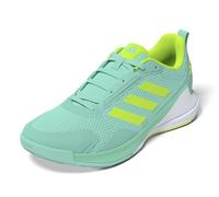 adidas Femme Novaflight 2 Indoor Shoes, Flash Aqua/Lucid Lemon/FTWR White, 37 1/3 EU