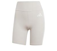 adidas Femme Optime Essentials 3Stripes Short Leggings, Wonder Alumina/White, S 7 inch