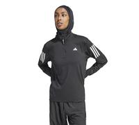 adidas Own The Run B Half-Zip Longsleeve Haut Manches Longues Femmes - Noir, Taille L