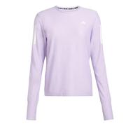 Adidas Femme Own The Run Long Cuff Sleeve Tee, Powder Plum, S