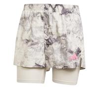 Adidas Own The Run Spray Dye 2in1 Shorts Gris L Femme