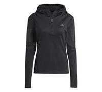 adidas Femme Own The Run Winterized Hooded Half-Zip, Black, XXS