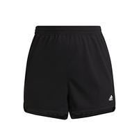 adidas Femme Pacer 3-Stripes Knit Shorts (Plus Size), Black/White, 4XL Plus