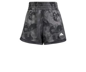 adidas Femme Pacer Essentials AOP Flower Tie-Dye Knit Shorts, Grey Five, XS