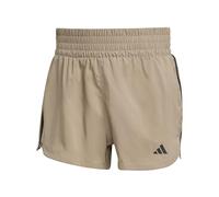 adidas Femme Pacer Training 3-Stripes Woven High-Rise Shorts, Chalky Brown/Black, XL 5 inch
