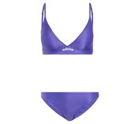 adidas Femme Padded 2-Way Straps Triangle Bikini Set Swimwear, Solar Purple/White, 36