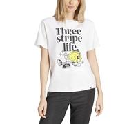 adidas Femme Positivity Graphic Tee, White, XL