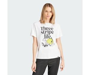Adidas Femme Positivity Graphic Tee, White, XS