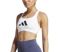 Adidas Brassière de sport Powerreact Big Logo Graphic Blanc XS Femme