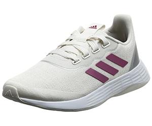 adidas Femme QT Racer Sport, Chalk White/Cherry Metallic/Silver Metallic, 40 EU