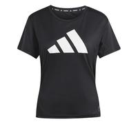 adidas Femme Run It Stripes Tee, Black, XS