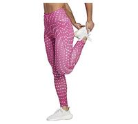 adidas Femme Running Essentials Brand Love 7/8 Leggings, silver dawn/semi lucid fuchsia, S