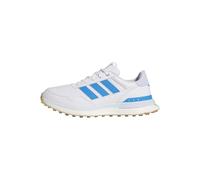 adidas Femme S2G 26 Leather Spikeless Golf Shoe, FTWR White/Lucid Ray Blue/Crystal Sky, 40 EU