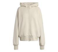 Adidas Soft Lux Full Zip Sweatshirt Beige L / Regular Femme