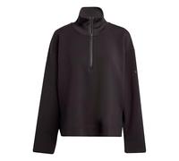 adidas Femme Soft Lux Quarter-Zip Sweatshirt, Black, XXL