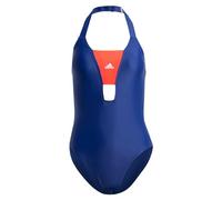adidas Femme Sportswear Colorblock Swimsuit, Dark Blue/Bright Red, 38