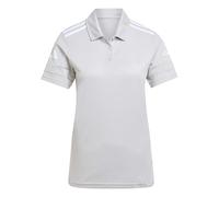 adidas Femme Squadra25 Cotton Polo Shirt, Team Light Grey/White, M