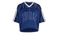 Adidas Stadium Mesh Short Sleeve V Neck T-shirt Bleu 2XL Femme