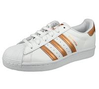 adidas Femme Superstar Sneaker, Cloud White/Copper Metallic/Core Black, Numeric_36 EU