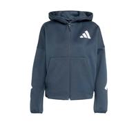 Adidas, Femme, Sweatshirts et sweats à capuche, Bleu, Taille: 40 FR Sweat à capuche zippé Spacer