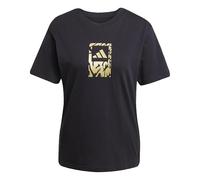 adidas Femme Tech Metallic Graphic T-Shirt 2, Black, L