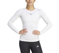 adidas Femme Techfit Longsleeve Training Top Shirt, White, M