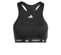 adidas Femme Techfit Medium Support High Neck Bra, Black, XS C-D